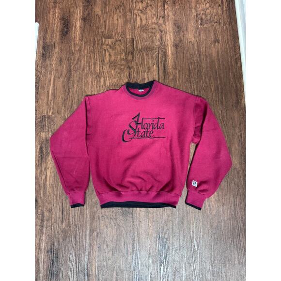 Florida State Vintage Red Crewneck Sweatshirt Mens Large - Picture 2 of 4